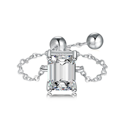Sterling Silver Prism Fashion Ring - All-match Design