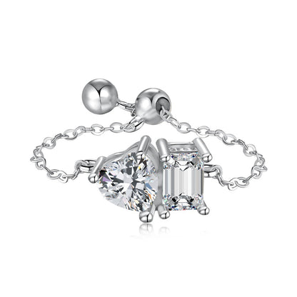 Sterling Silver Prism Fashion Ring - All-match Design