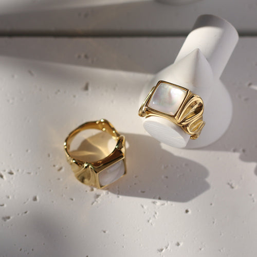 Vintage Shell Design Metal Fashion Ring