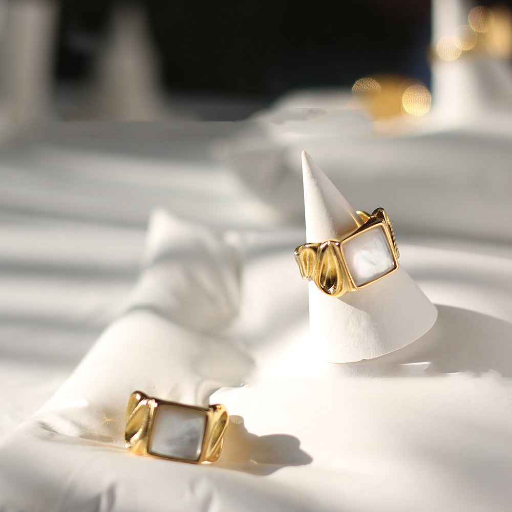 Vintage Shell Design Metal Fashion Ring
