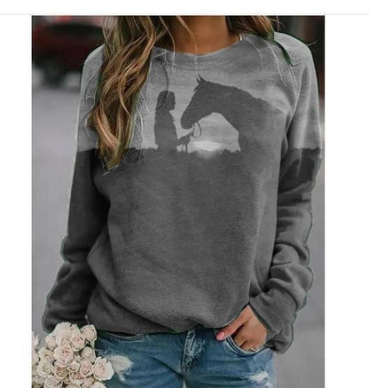 2023 Women's Korean Style Loose Fashion Sweatshirt